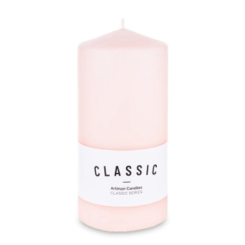 Pl Róż Świeca K Classic Mat Walec Duży Fi8-Przec.