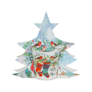 Pl Kubek W Koszyczku 400 Ml Christmas Socks