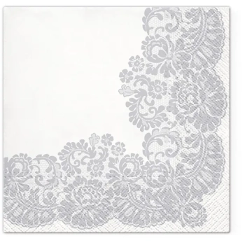 Pl Serwetki Lacy Frame Silver