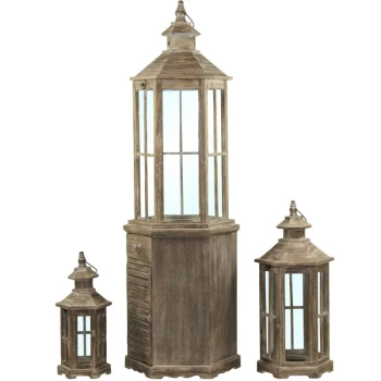 Lampion Drewniany Kpl. 3/S (Iicz)