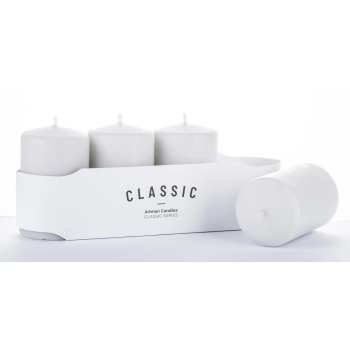Pl Szary Świeca K Classic Mat 4-Pack Mały-Przec.