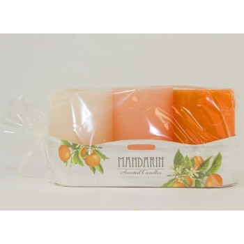 Pl Pomarańcz Orange Świeca 3 Pack Zapachowa-Przec.