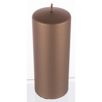 Pl Brąz Świeca Opal Metallic Mat Walec Duży Fi7