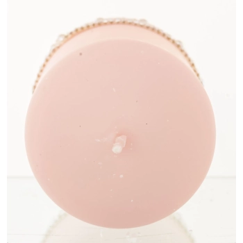 Pl Rose Gold Perła Świeca Crystal W Śr. Fi7-Prom.