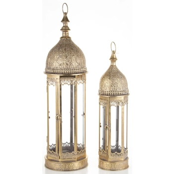 Lampion Metalowy Kpl.2 Szt.