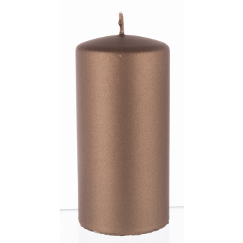 Pl Brąz Świeca Opal Metallic Mat Walec Średni Fi7