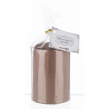 Pl Brąz Świeca Opal Metallic Mat Walec Mały Fi7