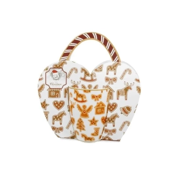 Pl Kubek Classic W Koszyczku Gingerbread