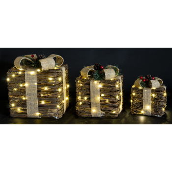 Ozdoba Prezent Led Kpl. 3 Szt.