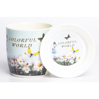 Pl Kubek Z Łyżeczką I Podstawką 330Ml