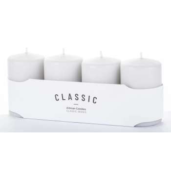 Pl Szary Świeca K Classic Mat 4-Pack Mały-Przec.