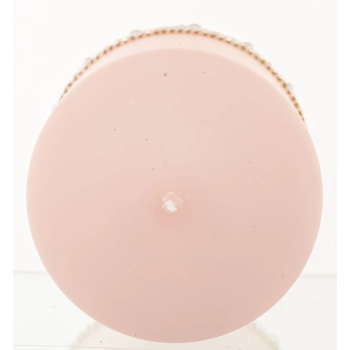 Pl Rose Gold Perła Świeca Crystal W Śr. Fi8-Prom.