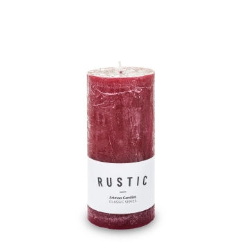 Pl Bordo Świeca K Rustic Walec Duży Fi7-Przec.