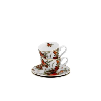 Pl 2 Filiż. Espresso Ze Spodkiem Christmas Birds