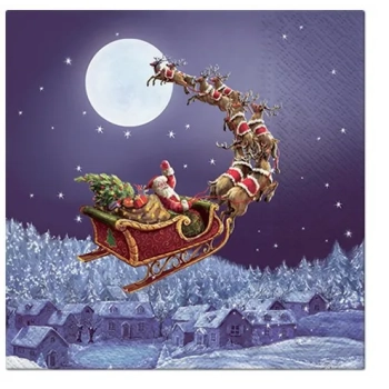 Pl Serwetki Christmas Sleigh