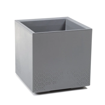 Pl Kwietnik Karo Eco Recycled Beton Szary