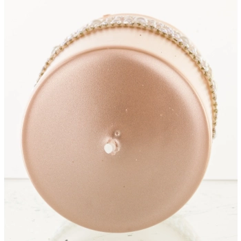Pl Rose Gold Świeca Crystal Opal Walec Mały Fi7