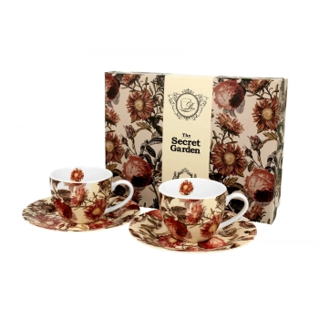 Pl 2 Filiżanki Espresso 90Ml Ze Spodkami Peony