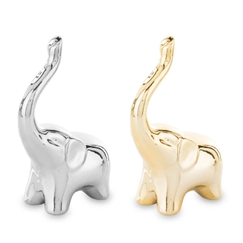 Pl Słoń Ceramiczny Złoty