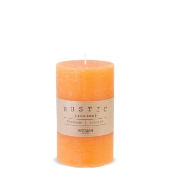 Pl Pomarańcz Świeca Rustic Walec Średni Fi7