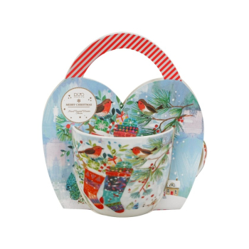 Pl Kubek W Koszyczku 460 Ml Christmas Socks