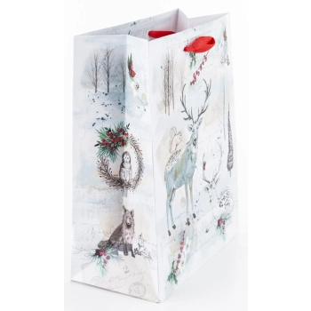Pl Torebka Watercolor Christmas Medium