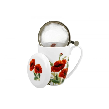 Pl Kubek Z Zaparzaczem 380Ml Classic Poppies