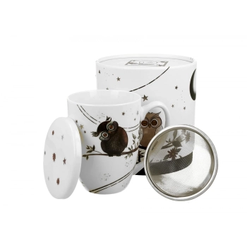 Pl Kubek Z Zaparzaczem 400Ml Charming Owls