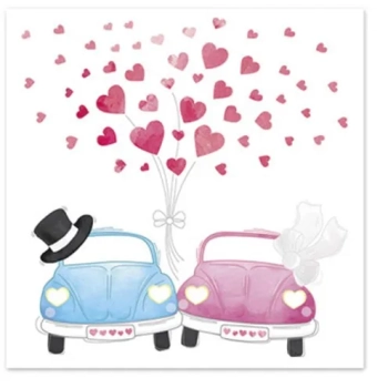 Pl Serwetki Cars In Love-Przec.
