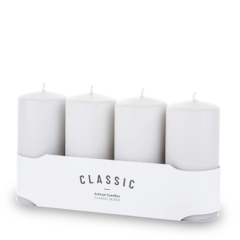 Pl Szary Świeca K Classic Mat 4-Pack Duży-Przec.