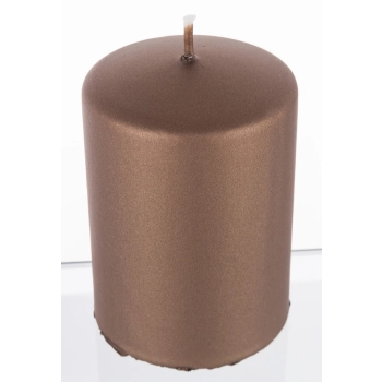Pl Brąz Świeca Opal Metallic Mat Walec Mały Fi7
