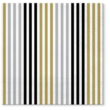 Pl Serwetki Simple Lines Gold