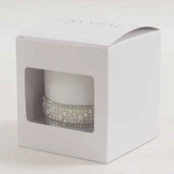 Pl Biel Świeca Crystal Szkło Pearl