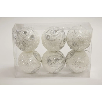 Bombki Kpl. 6 Szt.-Prom.