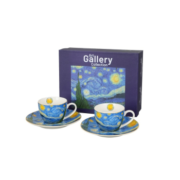 Pl Kpl. 2 Szt. Filiżanek Ze Spod. Starry Night V.g