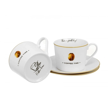 Pl Filiżanki Ze Spodkami Coffee Time 2  2Szt.