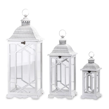 Lampion Drewniany Kpl. 3 Szt.-Prom.