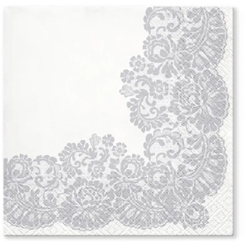 Pl Serwetki Lacy Frame Silver