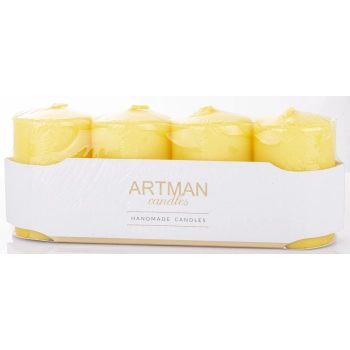 Pl Świeca Cookies 4-Pack Mat Zółty