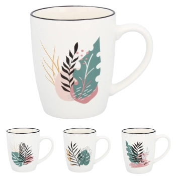 Pl Kubek Porcelanowy Liście 365Ml