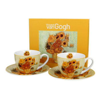 Pl Kpl. 2 Szt. Filiżanek Ze Spod.sunflowers V.gogh