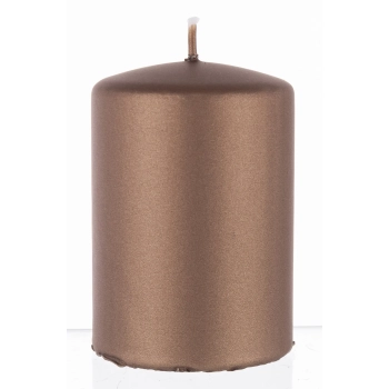 Pl Brąz Świeca Opal Metallic Mat Walec Mały Fi7