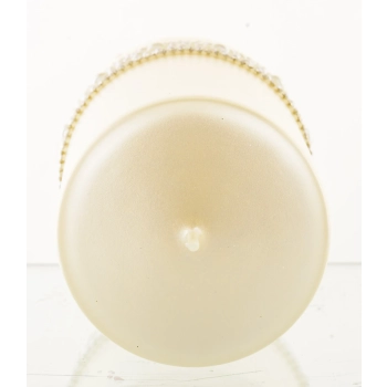Pl Kremowy Świeca Crystal Opal Pearl Walec Średni