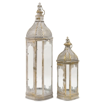 Lampion Metalowy Kpl.2 Szt.