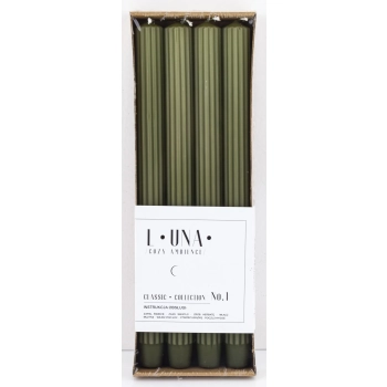 Pl Świeca Luna Ołówek 25/300 Khaki Kpl. 4 Szt.