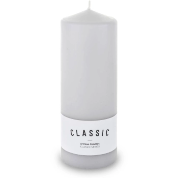 Pl Szary Świeca K Classic Mat Walec Xl Fi8-Przec.