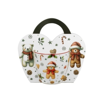 Pl Kubek 460 Ml W Koszyczku Christmas Cuties