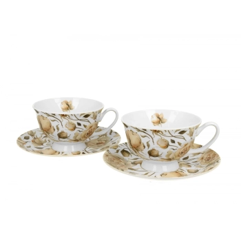 Pl Filiż. Royal Ze Spodkami English Roses Wh 2Szt.