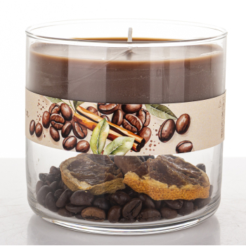Pl Świeca Duo Coffee Aroma Szkło Małe Brązowy
