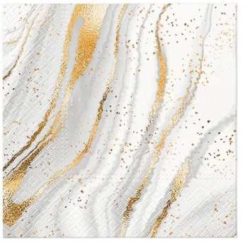 Pl Serwetki Golded Marble